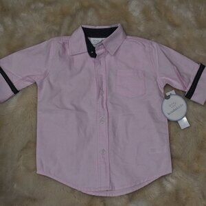 Kids Pink Button Down Shirt Size 2T